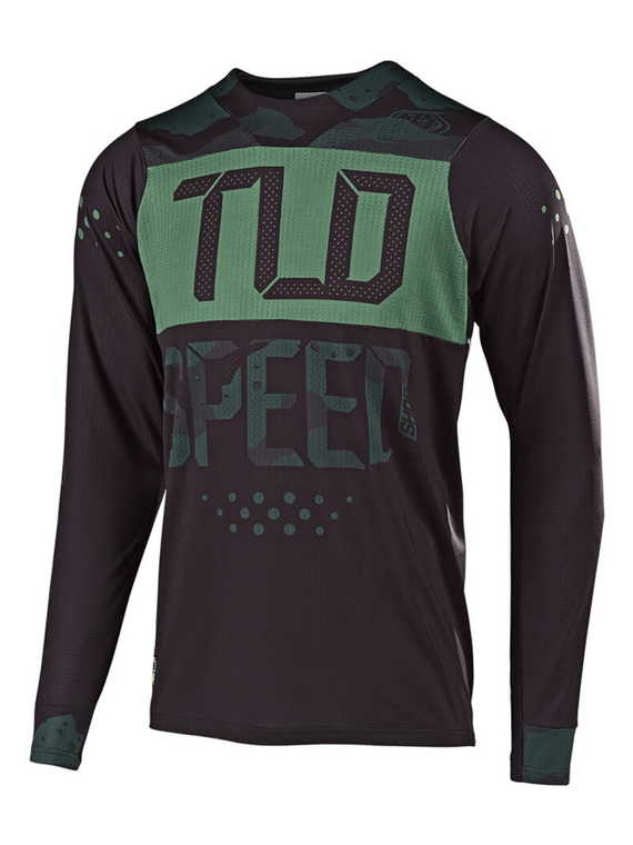 Polera Bicicleta Skyline Speedshop Stealth Camo Black Troy Lee - Rideshop