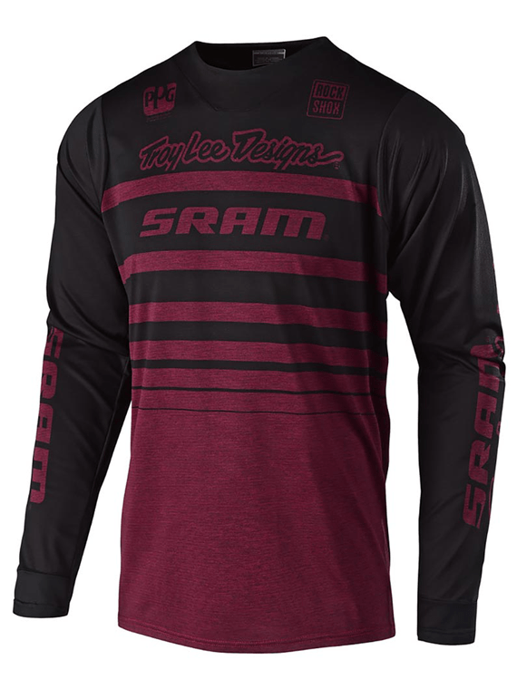 Polera Bicicleta Skyline Streamline Sram Heather Sangria Troy Lee - Rideshop