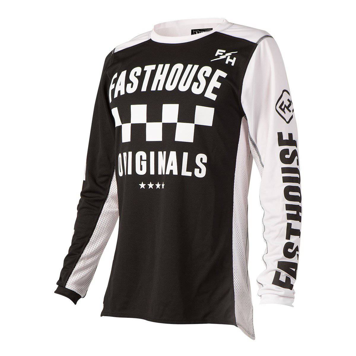 Polera De Moto Chekers Og Black FastHouse - Rideshop