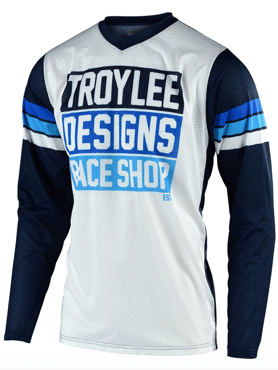 Polera Gp Air Carlsbad White / Navy Troy Lee - Rideshop