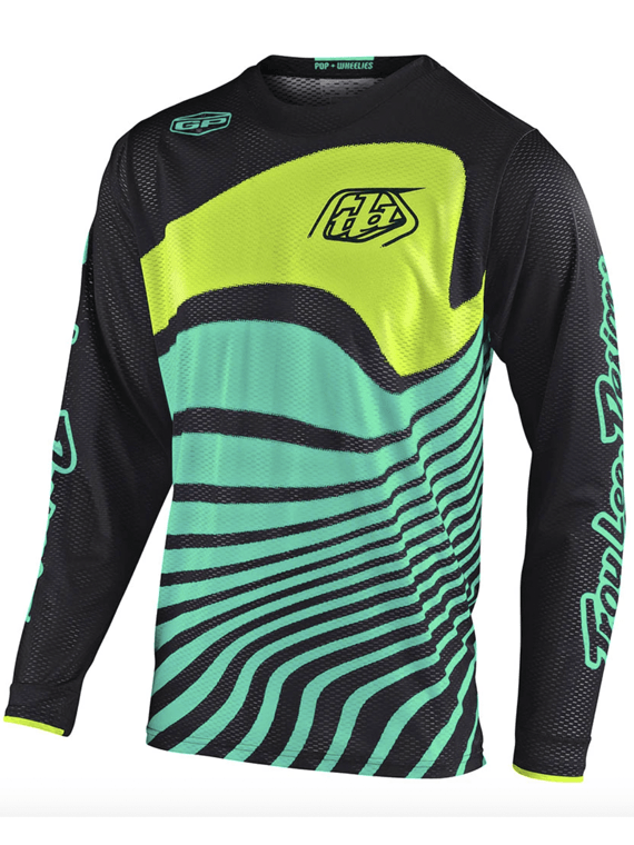 Polera Gp Air Drift Black / Turquoise Troy Lee-Rideshop