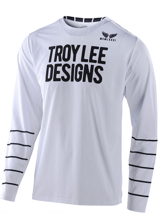 Polera Gp Air Pinstripe White / Black Troy Lee - Rideshop