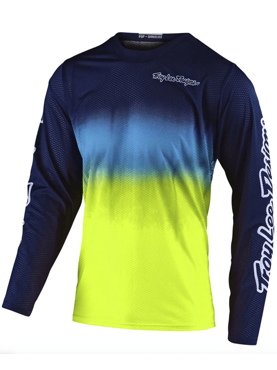 Polera Gp Air Stain’D Navy / Yellow Troy Lee-Rideshop