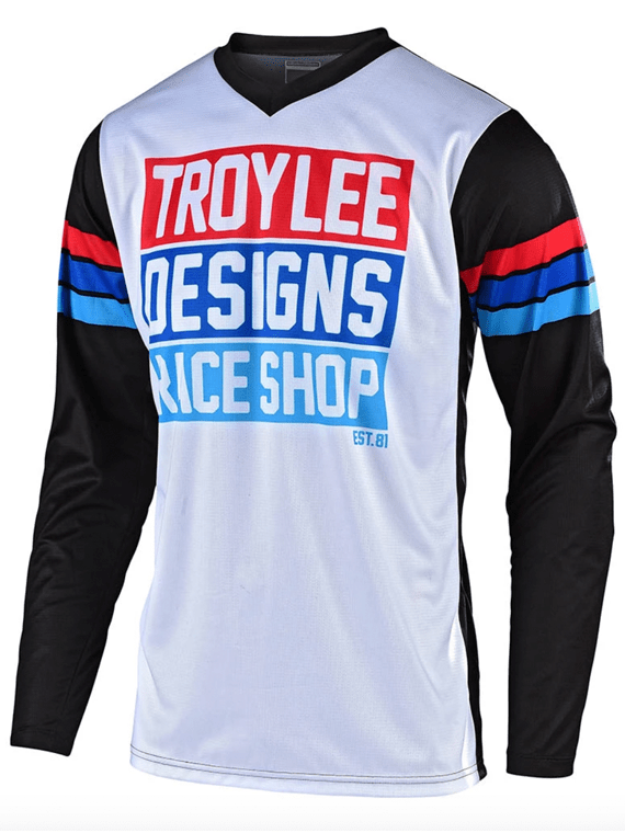 Polera Gp Carlsbad White / Black Troy Lee - Rideshop