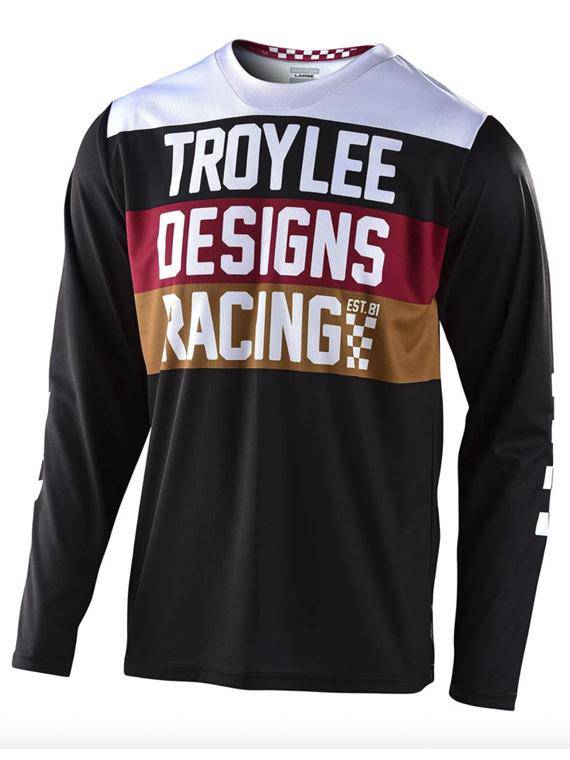 Polera Gp Continental Black Troy Lee-Rideshop