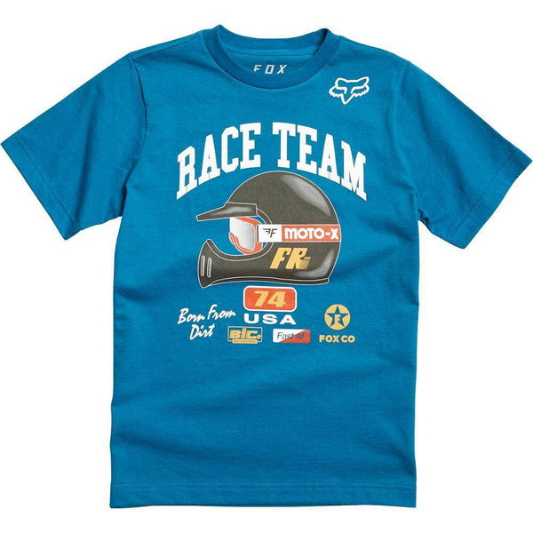 Polera Lifestyle Niño Speedway Azul Fox Racing. - Rideshop