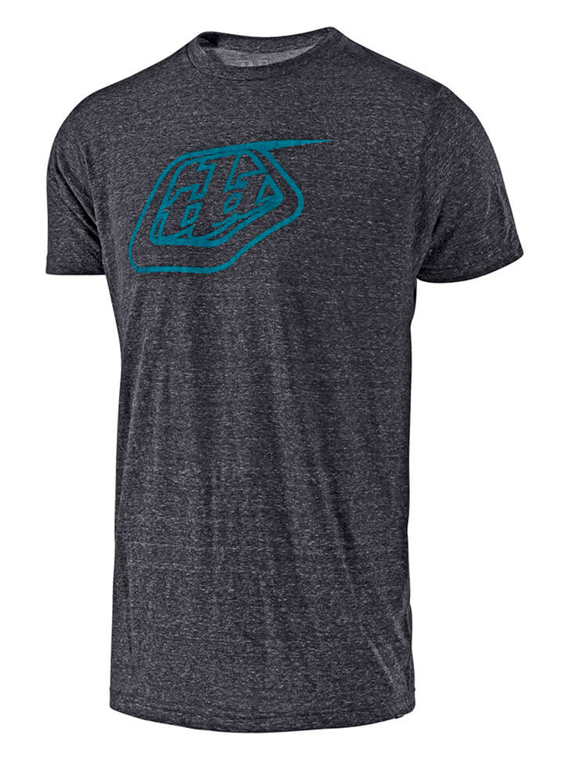 Polera Logo Onyx/Blue Troy Lee - Rideshop