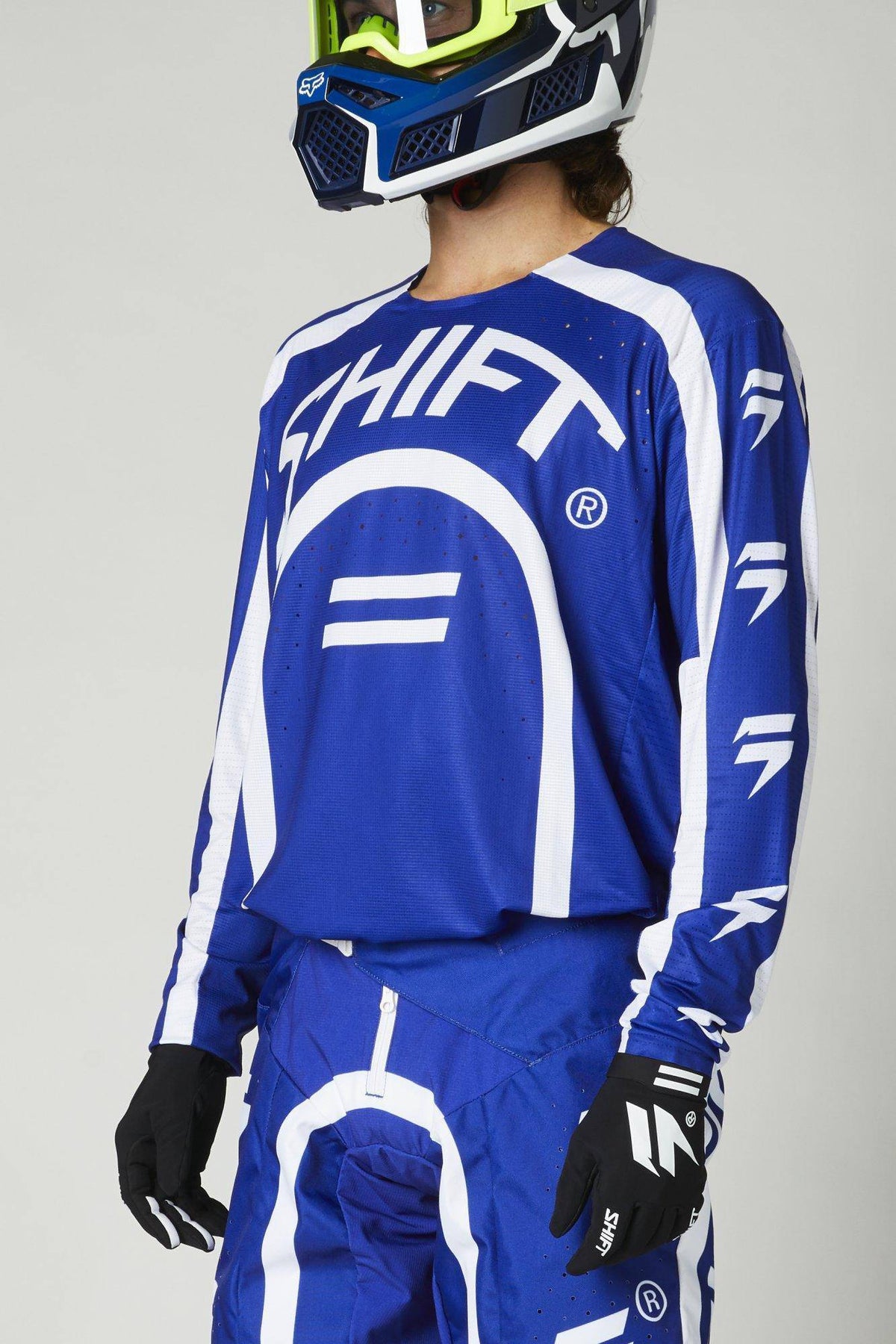 Polera Moto 3Lack Label Curv Azul Shift - Rideshop