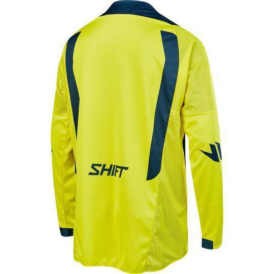 Polera Moto Black Mainline Amarillo Azul Shift.-Rideshop