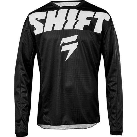 Polera Moto Niño White York Negro Shift.-Rideshop