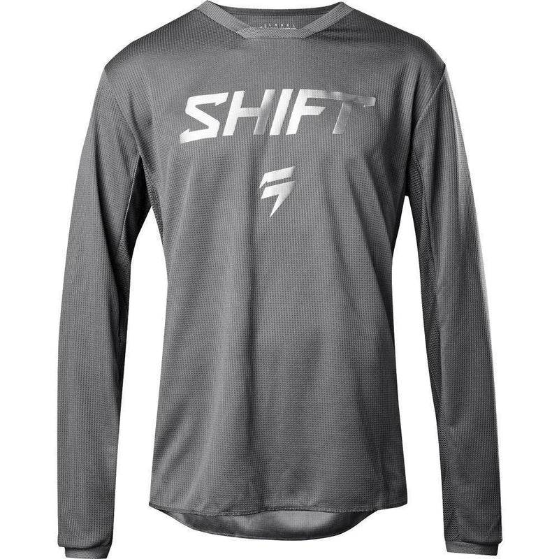 Polera Moto White Ghost Collection Gris Shift.-Rideshop