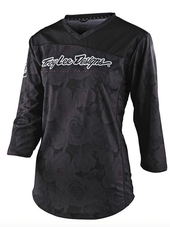 Polera Mujer Mischief Floral Black Troy Lee - Rideshop