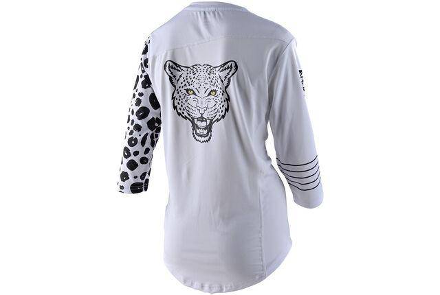 Polera Mujer Mischief Leopard White Troy Lee Designs - Rideshop