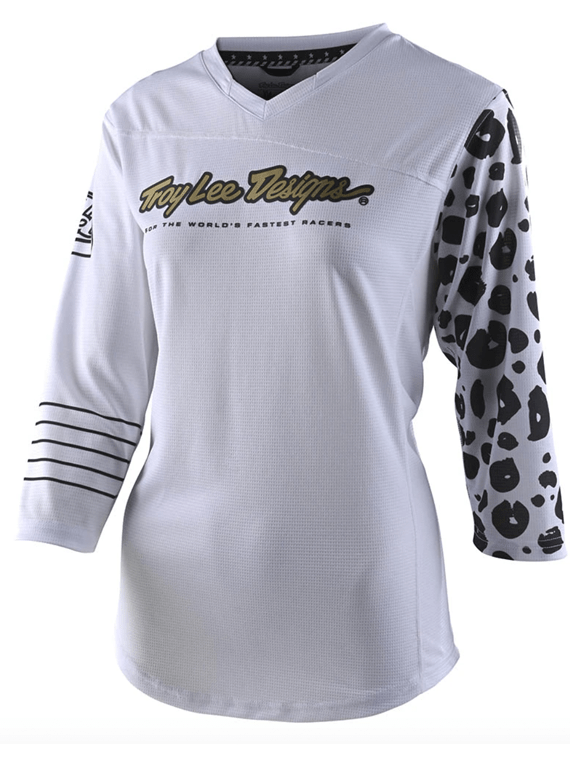 Polera Mujer Mischief Leopard White Troy Lee Designs-Rideshop