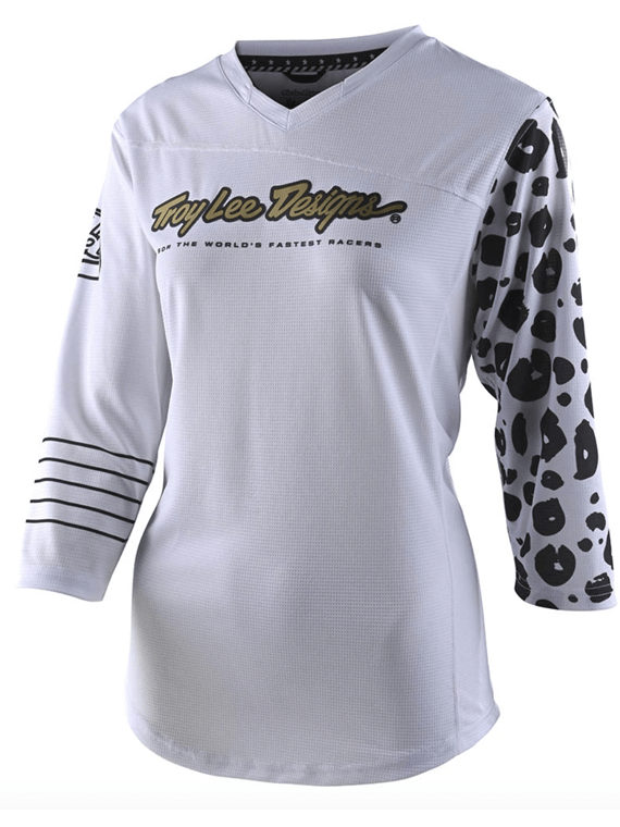 Polera Mujer Mischief Leopard White Troy Lee Designs - Rideshop