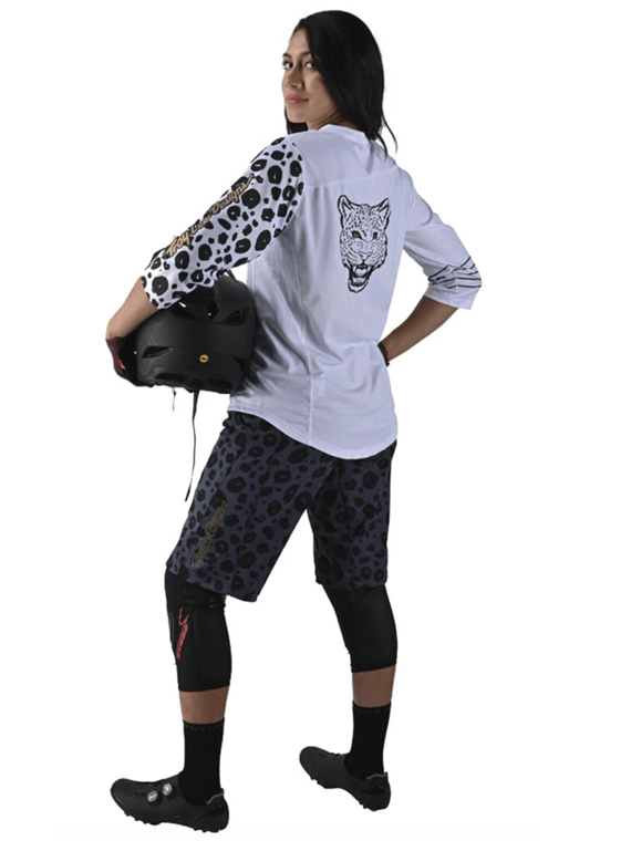 Polera Mujer Mischief Leopard White Troy Lee Designs - Rideshop