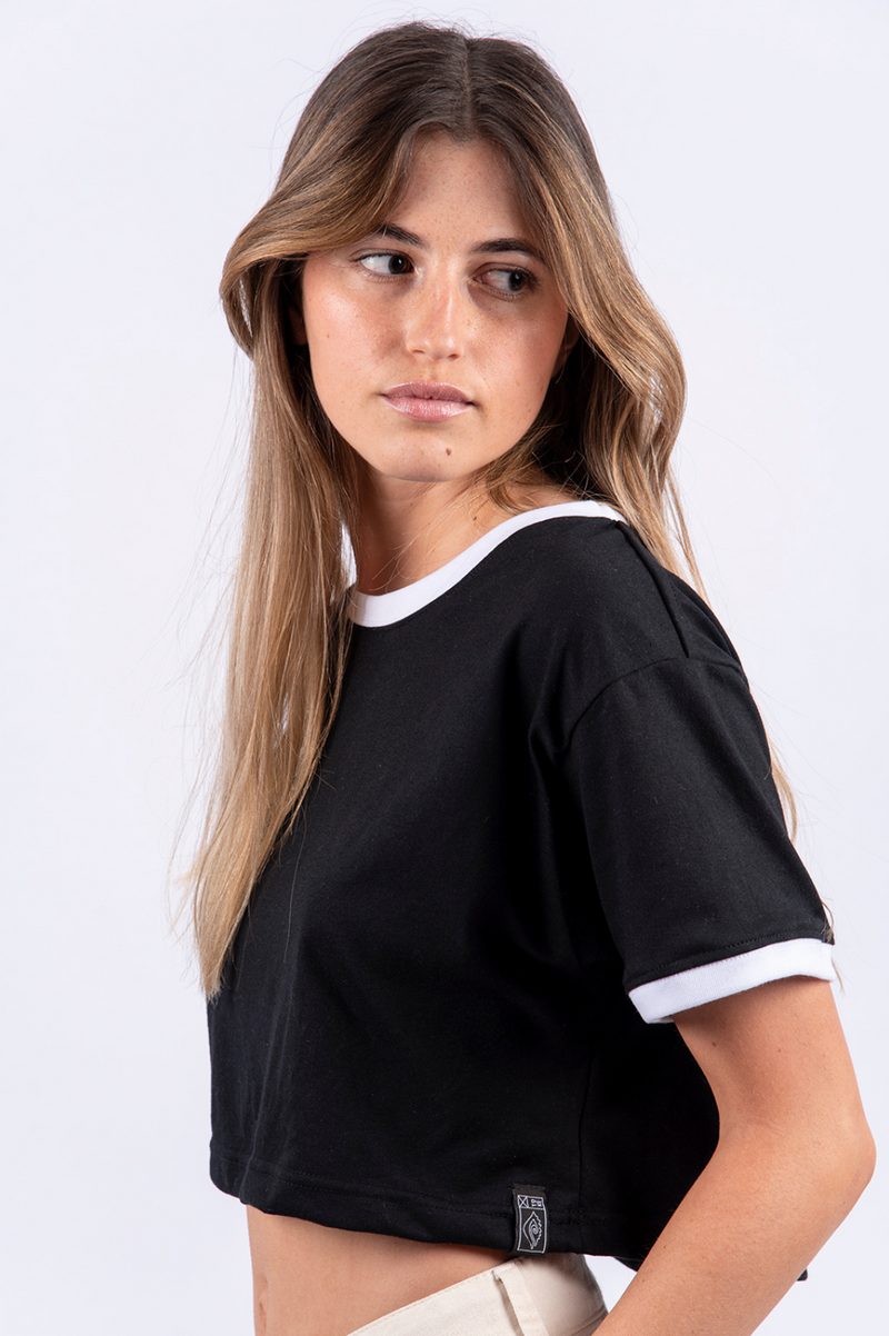 Toke Polera Negra Lisa - Rideshop