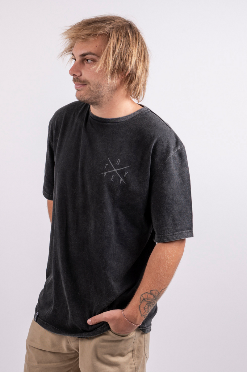 Toke Polera Negra Surf Hombre - Rideshop