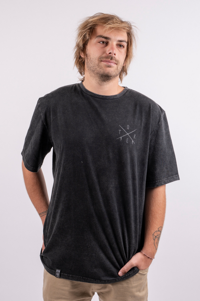 Toke Polera Negra Surf Hombre - Rideshop