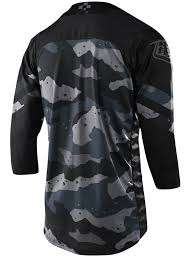 Polera Ruckus 3/4 Factory Camo Gray / Black Troy Lee Designs - Rideshop
