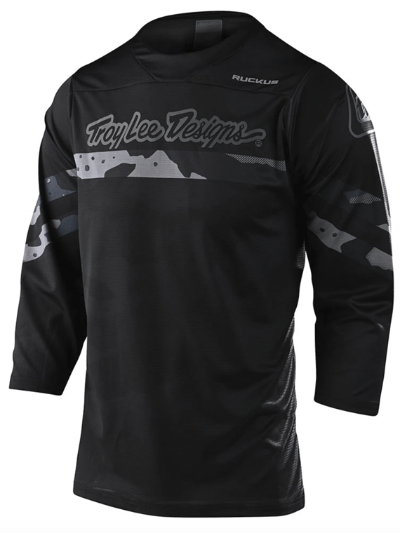 Polera Ruckus 3/4 Factory Camo Gray / Black Troy Lee Designs - Rideshop