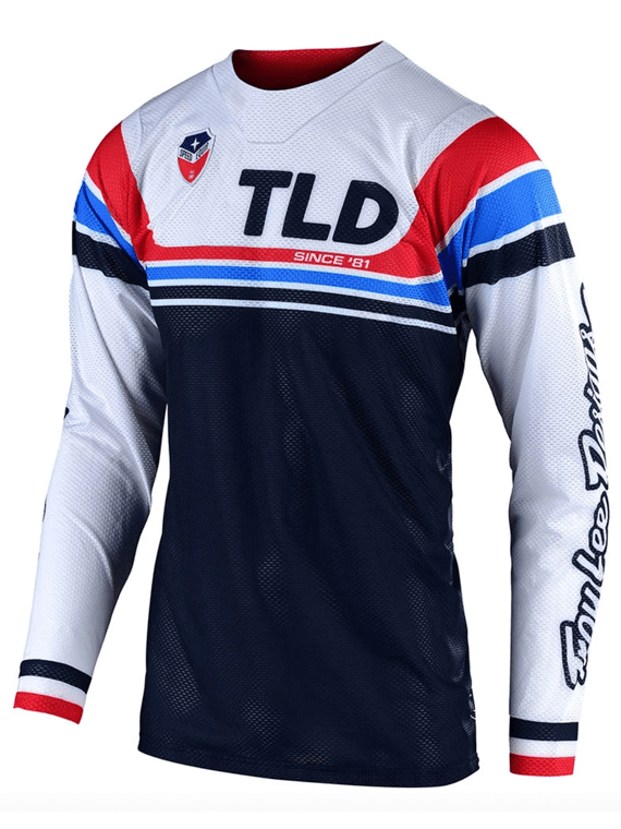 Polera Se Air Seca White / Dark Navy Troy Lee Designs - Rideshop