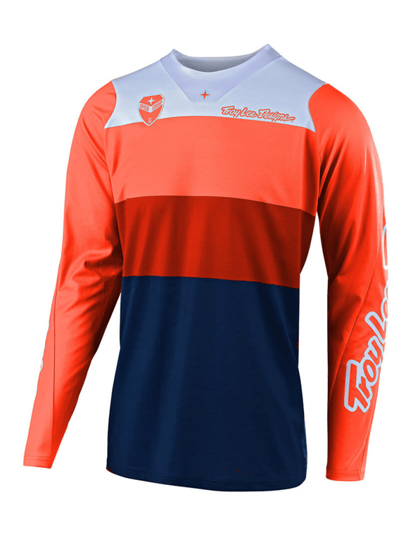 Polera Se Beta Orange / Navy Troy Lee - Rideshop