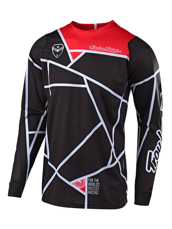 Polera Se Metric Black / White Troy Lee - Rideshop