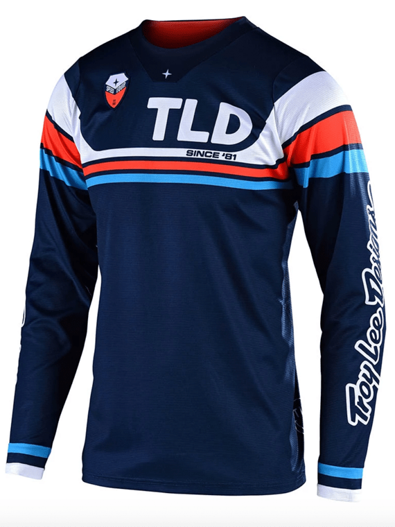 Polera Se Seca Dark Navy / Orange Troy Lee Designs - Rideshop