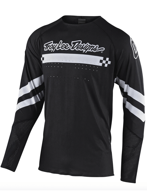 Polera Se Ultra Factory Black White Troy Lee Designs - Rideshop