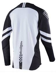 Polera Se Ultra Factory Black White Troy Lee Designs - Rideshop