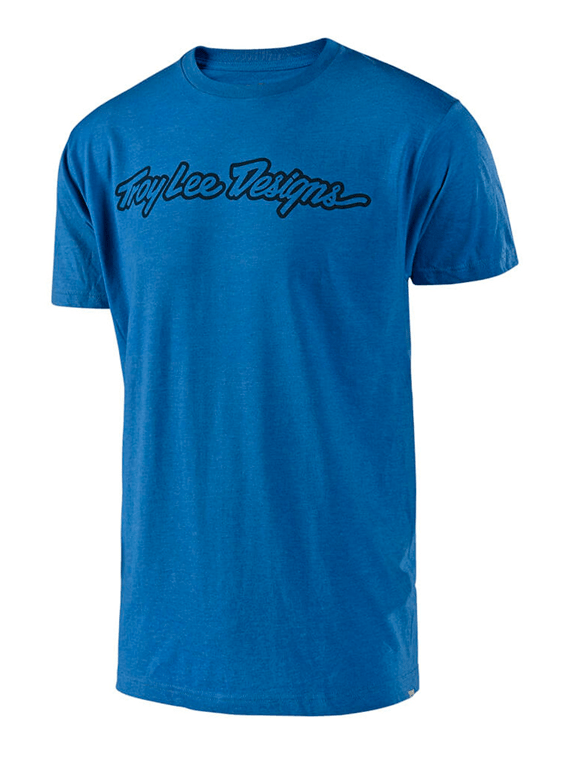 Polera Signature Steel Blue Lilac Troy Lee - Rideshop