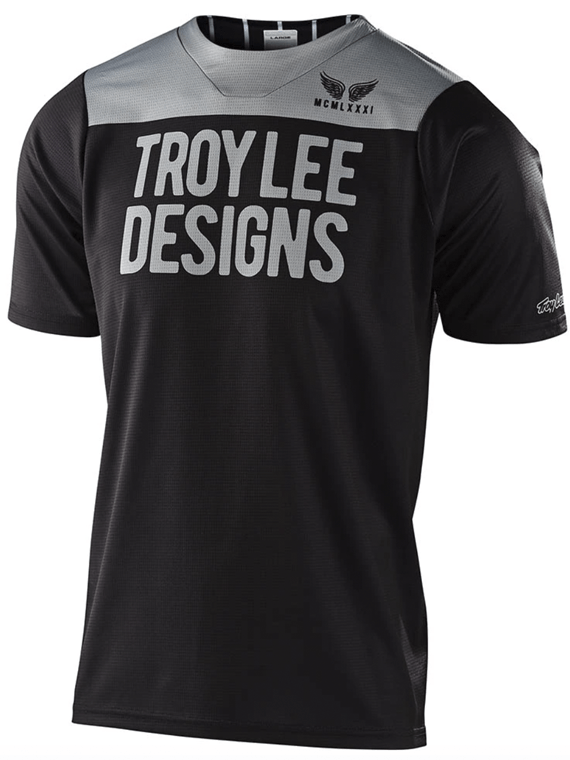 Polera Skyline Ss Pinstripe Block Black / Gray Troy Lee Designs - Rideshop