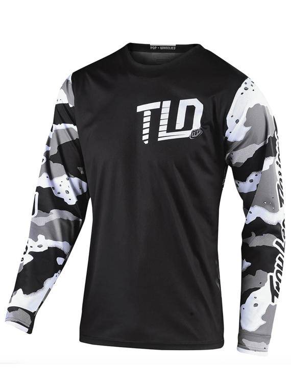 Polera Troy Lee Designs Gp Camo White / Black - Rideshop