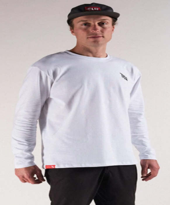 Title Polera manga larga – Blanca - Rideshop