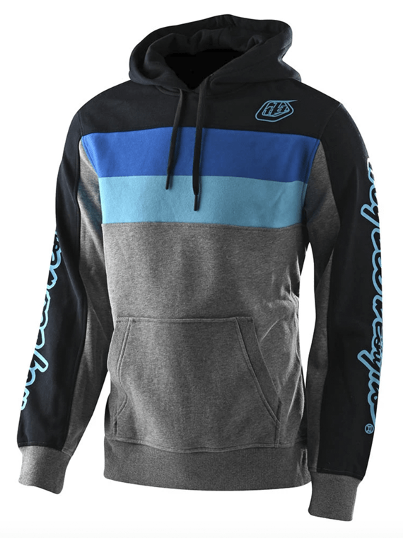 Poleron Block Signature Po Gray Heather / Blue Troy Lee - Rideshop