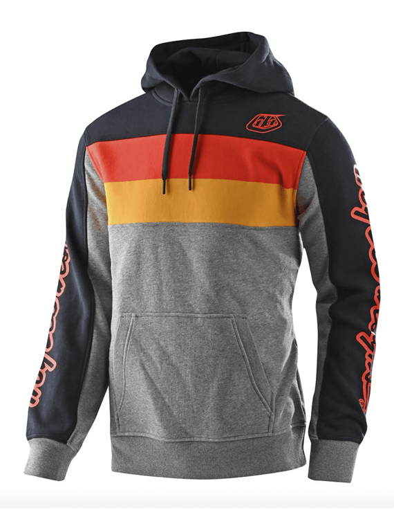 Polerón Block Signature Po Gray Heather / Orange Troy Lee Designs - Rideshop