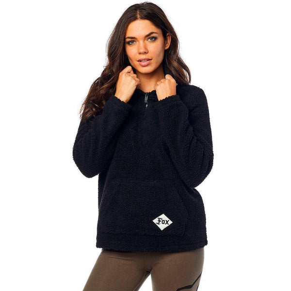 Poleron Lifestyle Mujer Road Raider Sherpa Negro Fox.-Rideshop