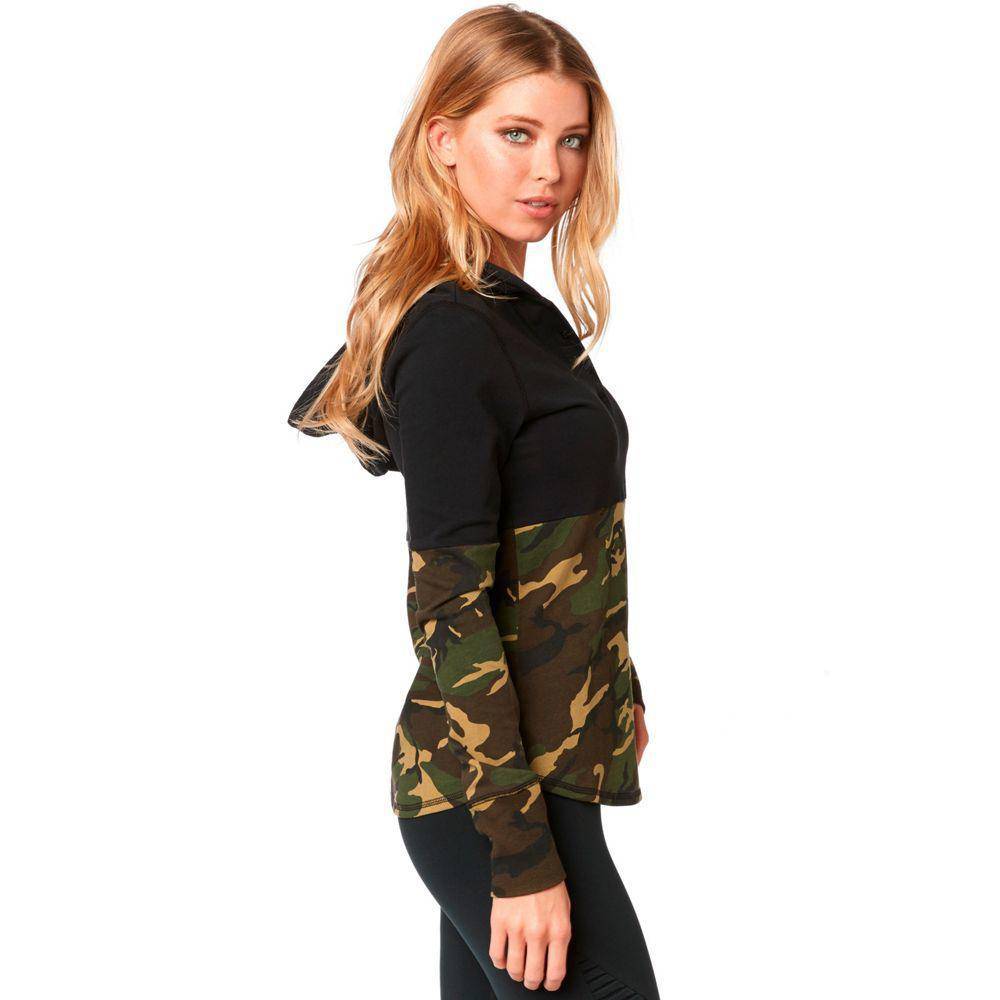 Poleron Lifestyle Mujer Satellite Knit Camo Fox Racing - Rideshop