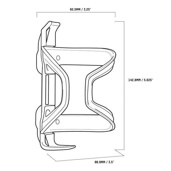 Porta Caramayola Bicicleta Entrada-Lateral Amarillo Blackburn - Rideshop