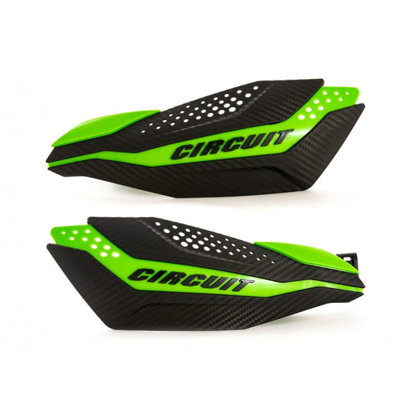 Circuit Protector de Manos Dakar Carbon / Verde - Rideshop