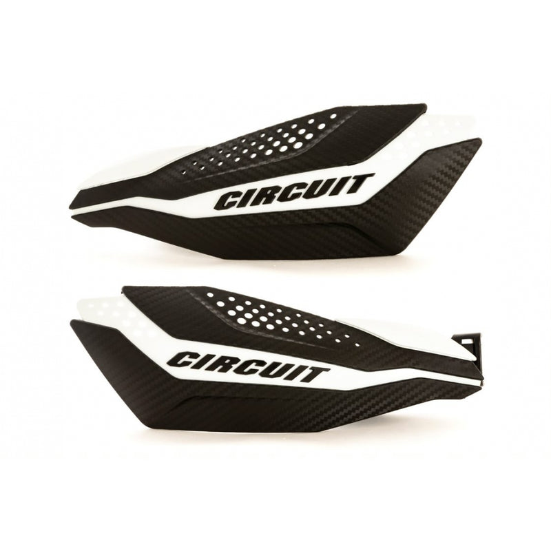 Circuit Protector de Manos Dakar Carbon / Blanco - Rideshop