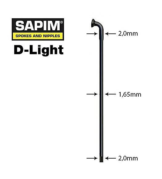 Rayo D-Light Negro Sapim - Rideshop