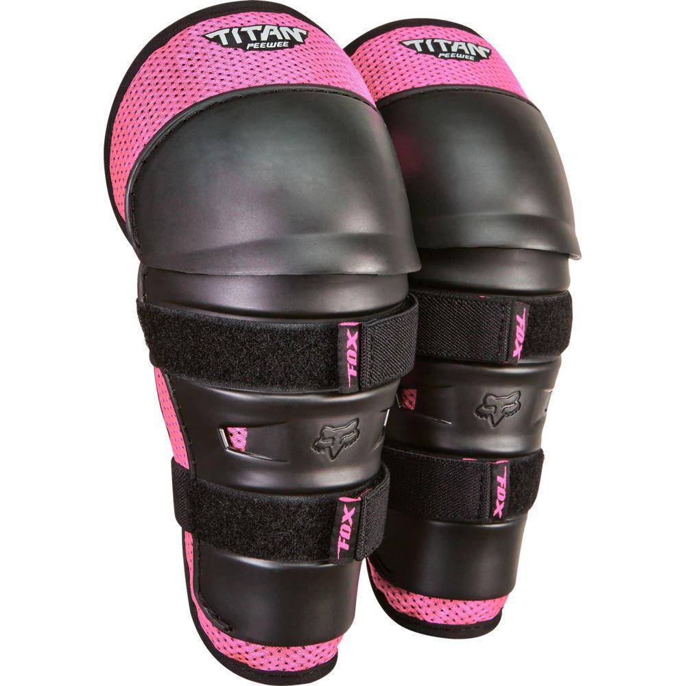 Rodilleras Moto Infantil Titan Knee Shin Grd Rosado Fox Racing - Rideshop