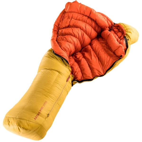 Deuter Saco De Dormir Astro Pro 1000 El / Zip Left Turmeric-Redwood - Rideshop