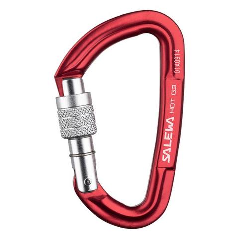 Mosquetón Hot G3 Straight Carabiner Red Salewa - Rideshop