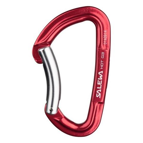 Mosquetón Hot G3 Bent Carabiner Red Salewa - Rideshop