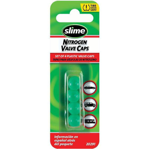 SLIME - SET DE TAPA VALV PLASTICO 4 PC VERDE-Rideshop