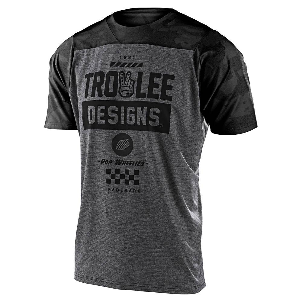 Polera de Bicicleta Skyline Ss Camber Gris / Negro Troy Lee Designs - Rideshop