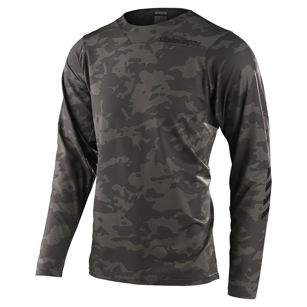 Polera de Bicicleta Skyline Chill Ls Camo Verde Troy Lee Designs - Rideshop